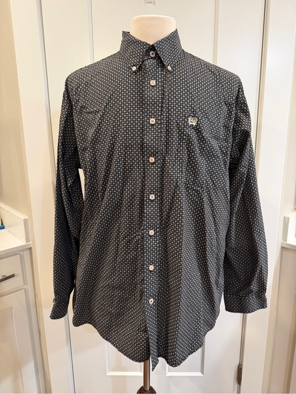 Cinch Men’s Large Western Button Down Dress Shirt